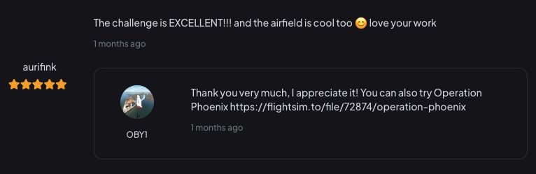 Testimonial Flightsim.to5